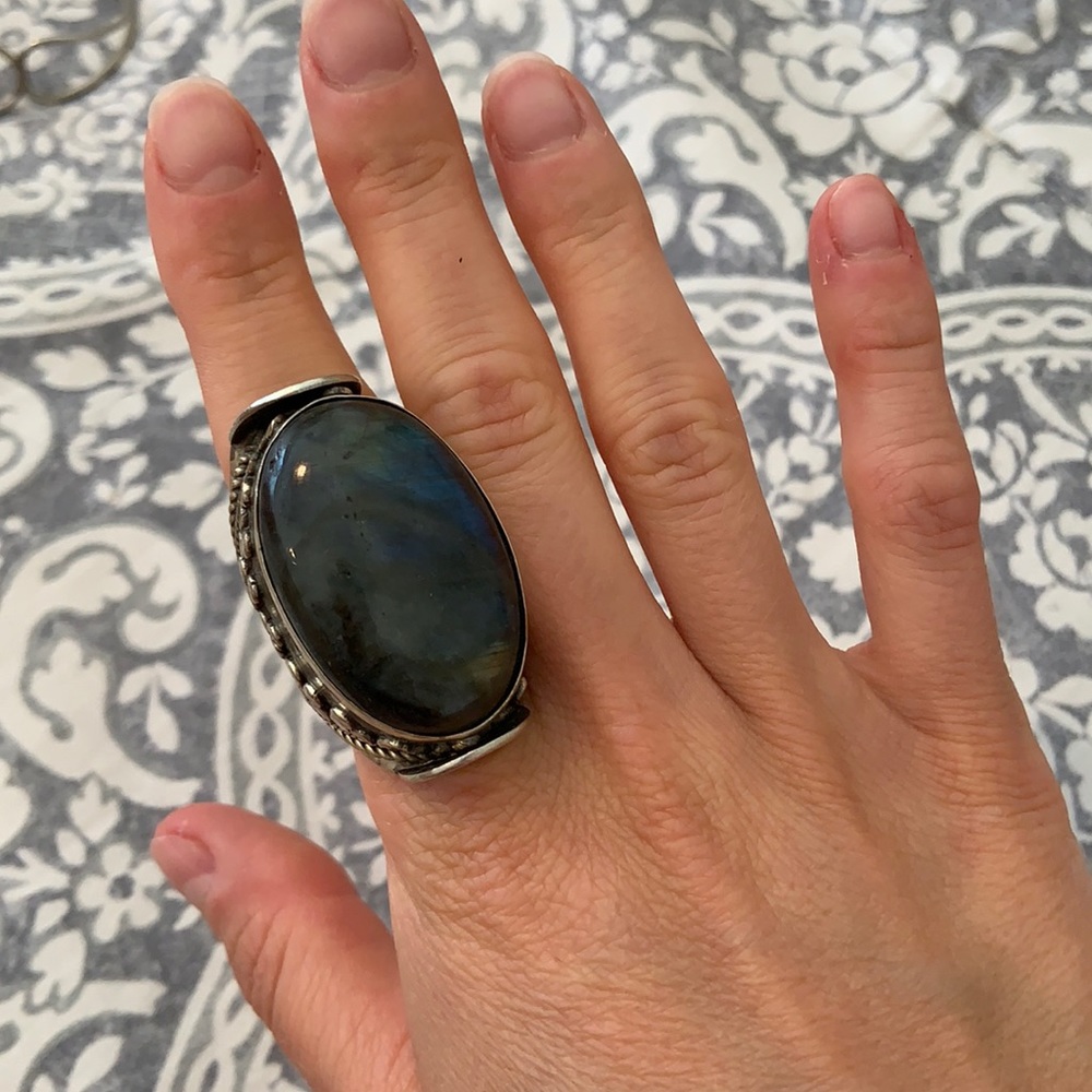 Oversized Labradorite Ring